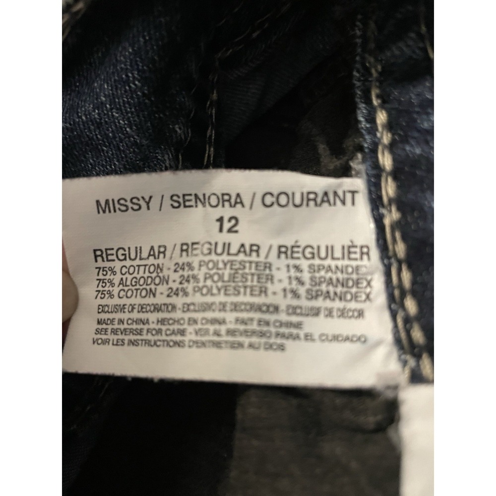 Nine West Women's‎ Annette Sz 12/30 Blue Bootcut Dark Wash Stretch Jeans - Picture 8 of 8